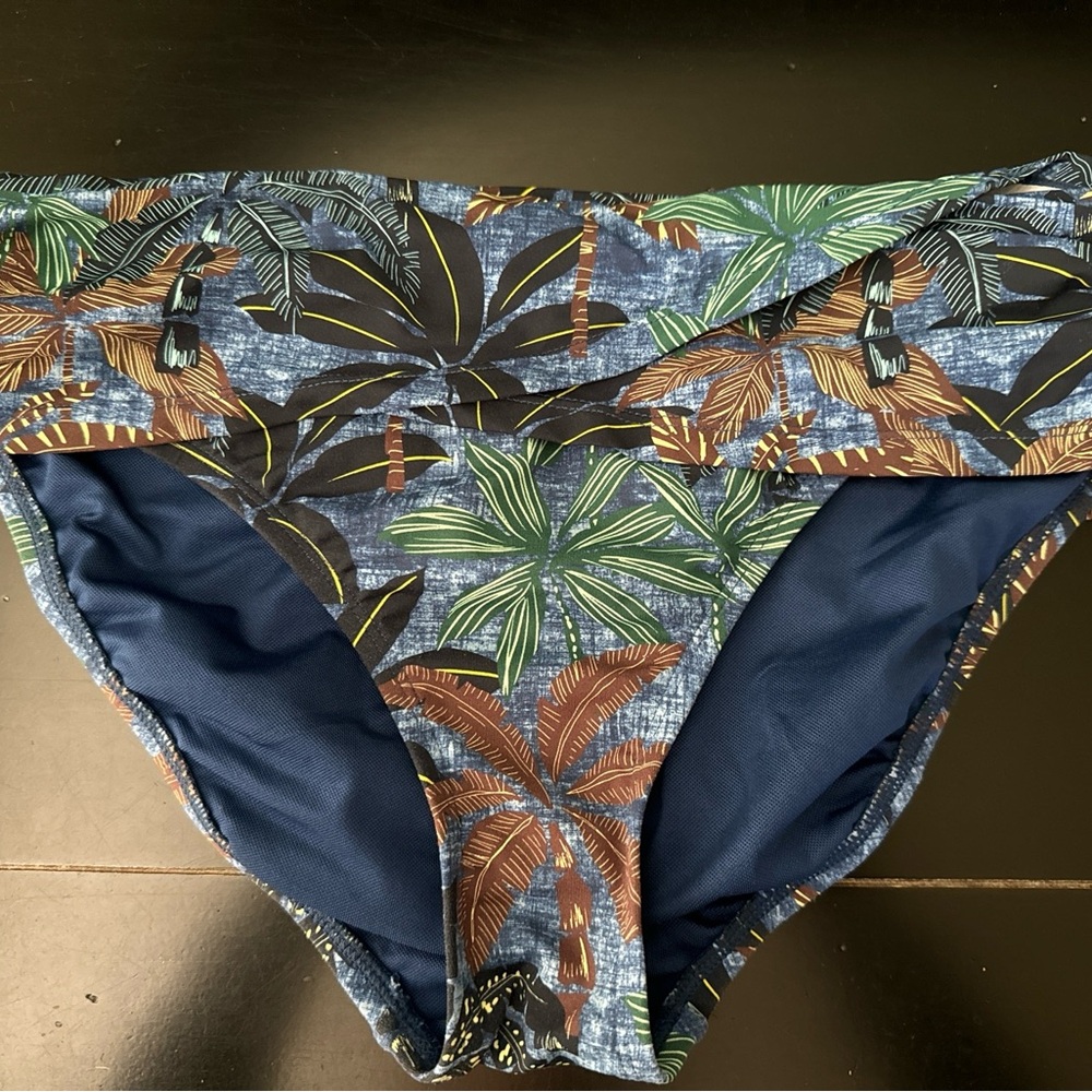 Tropical Print Bikini Bottom by Garnet Hill, 6